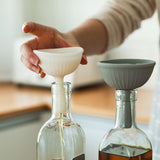 Maxbell Kitchen Funnel Food Grade Silicone for Powder Transfer Filling Bottles