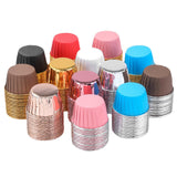 Maxbell 50 Pieces Oilproof Cupcake Liners for Home Use Restaurant Festival Gold