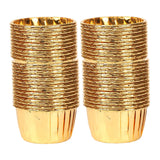 Maxbell 50 Pieces Oilproof Cupcake Liners for Home Use Restaurant Festival Gold