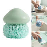 Maxbell Durable Dish Cleaning Ball Kitchen Cleaning Brush for Cleaning Bowl Dish Nylon Green