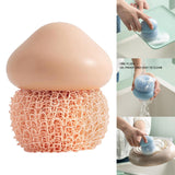 Maxbell Durable Dish Cleaning Ball Kitchen Cleaning Brush for Cleaning Bowl Dish Pink Nylon
