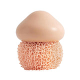 Maxbell Durable Dish Cleaning Ball Kitchen Cleaning Brush for Cleaning Bowl Dish Pink Nylon