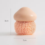 Maxbell Durable Dish Cleaning Ball Kitchen Cleaning Brush for Cleaning Bowl Dish Pink Nylon