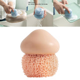 Maxbell Durable Dish Cleaning Ball Kitchen Cleaning Brush for Cleaning Bowl Dish Pink Nylon
