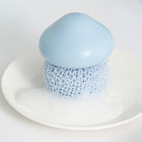 Maxbell Durable Dish Cleaning Ball Kitchen Cleaning Brush for Cleaning Bowl Dish Nylon Blue