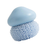 Maxbell Durable Dish Cleaning Ball Kitchen Cleaning Brush for Cleaning Bowl Dish Nylon Blue