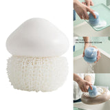 Maxbell Durable Dish Cleaning Ball Kitchen Cleaning Brush for Cleaning Bowl Dish Nylon White