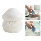Maxbell Durable Dish Cleaning Ball Kitchen Cleaning Brush for Cleaning Bowl Dish Nylon White