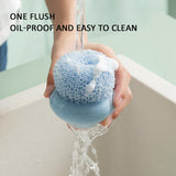 Maxbell Durable Dish Cleaning Ball Kitchen Cleaning Brush for Cleaning Bowl Dish Nylon White