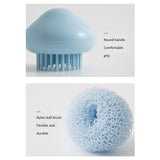 Maxbell Durable Dish Cleaning Ball Kitchen Cleaning Brush for Cleaning Bowl Dish Nylon White