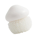 Maxbell Durable Dish Cleaning Ball Kitchen Cleaning Brush for Cleaning Bowl Dish Nylon White