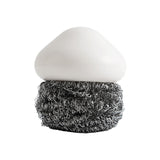 Maxbell Durable Dish Cleaning Ball Kitchen Cleaning Brush for Cleaning Bowl Dish Steel Wire White