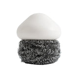 Maxbell Durable Dish Cleaning Ball Kitchen Cleaning Brush for Cleaning Bowl Dish Steel Wire White