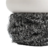 Maxbell Durable Dish Cleaning Ball Kitchen Cleaning Brush for Cleaning Bowl Dish Steel Wire White