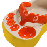 Maxbell Ceramic French Fries Dish Feet Shaped Chip Serving Dish Bowl for Kitchen