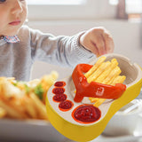 Maxbell Ceramic French Fries Dish Feet Shaped Chip Serving Dish Bowl for Kitchen