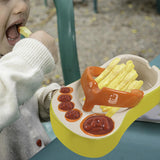 Maxbell Ceramic French Fries Dish Feet Shaped Chip Serving Dish Bowl for Kitchen