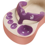 Maxbell Ceramic French Fries Dish Feet Shaped Chip Serving Dish Bowl for Kitchen