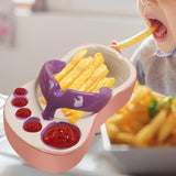 Maxbell Ceramic French Fries Dish Feet Shaped Chip Serving Dish Bowl for Kitchen