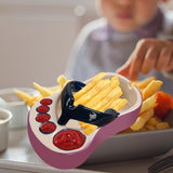 Maxbell Ceramic French Fries Dish Feet Shaped Chip Serving Dish Bowl for Kitchen
