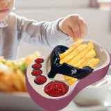 Maxbell Ceramic French Fries Dish Feet Shaped Chip Serving Dish Bowl for Kitchen