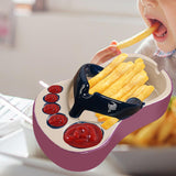 Maxbell Ceramic French Fries Dish Feet Shaped Chip Serving Dish Bowl for Kitchen