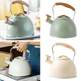 Maxbell Portable Whistling Kettle 3L Large Capacity Water Kettle  Light Green
