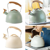 Maxbell Portable Whistling Kettle 3L Large Capacity Water Kettle  Light Green