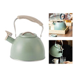 Maxbell Portable Whistling Kettle 3L Large Capacity Water Kettle  Light Green