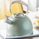 Maxbell Portable Whistling Kettle 3L Large Capacity Water Kettle  Light Green