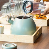 Maxbell Portable Whistling Kettle 3L Large Capacity Water Kettle  Light Green