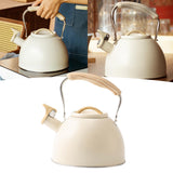 Maxbell Portable Whistling Kettle 3L Large Capacity Water Kettle  Beige