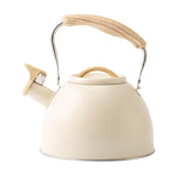 Maxbell Portable Whistling Kettle 3L Large Capacity Water Kettle  Beige