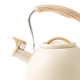 Maxbell Portable Whistling Kettle 3L Large Capacity Water Kettle  Beige