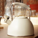 Maxbell Portable Whistling Kettle 3L Large Capacity Water Kettle  Beige