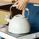 Maxbell Portable Whistling Kettle 3L Large Capacity Water Kettle  Beige
