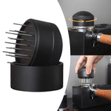 Maxbell Manual Coffee Stirrer Distributor Espresso Stirrer 20 Pins Adjustable Depth 51mm Black