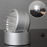 Maxbell Manual Coffee Stirrer Distributor Espresso Stirrer 20 Pins Adjustable Depth 53mm Sliver
