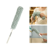 Maxbell 1.3M Telescopic Ceiling Duster Bendable Duster for Cleaning Ceiling Fan Car green