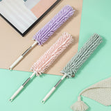 Maxbell 1.3M Telescopic Ceiling Duster Bendable Duster for Cleaning Ceiling Fan Car green