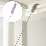 Maxbell 1.3M Telescopic Ceiling Duster Bendable Duster for Cleaning Ceiling Fan Car purple