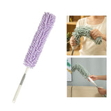 Maxbell 1.3M Telescopic Ceiling Duster Bendable Duster for Cleaning Ceiling Fan Car purple