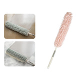 Maxbell 1.3M Telescopic Ceiling Duster Bendable Duster for Cleaning Ceiling Fan Car pink