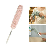 Maxbell 1.3M Telescopic Ceiling Duster Bendable Duster for Cleaning Ceiling Fan Car pink