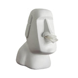 Maxbell Stone Figure Paper Towel Dispenser Container Napkin Holder for Decoration White