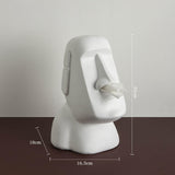Maxbell Stone Figure Paper Towel Dispenser Container Napkin Holder for Decoration White