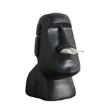 Maxbell Stone Figure Paper Towel Dispenser Container Napkin Holder for Decoration Black