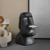 Maxbell Stone Figure Paper Towel Dispenser Container Napkin Holder for Decoration Black