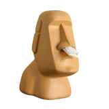 Maxbell Stone Figure Paper Towel Dispenser Container Napkin Holder for Decoration Orange