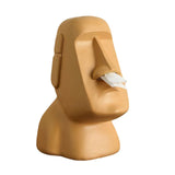 Maxbell Stone Figure Paper Towel Dispenser Container Napkin Holder for Decoration Orange